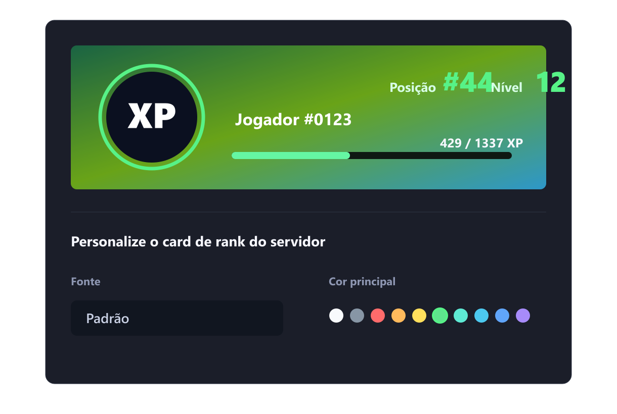Transforme participação em progresso