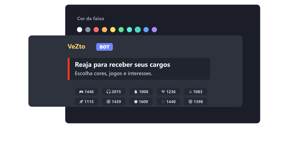 Cargos por reação sem depender de tutorial