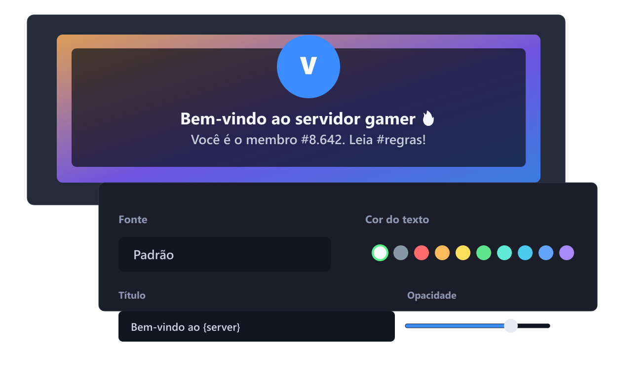 Receba membros com card gamer e automações